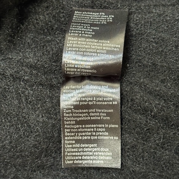 JUST FEMALE Zoe Mohair Wool Cozy Open-Front Cardigan Black Women’s S (see notes) - Picture 12 of 13